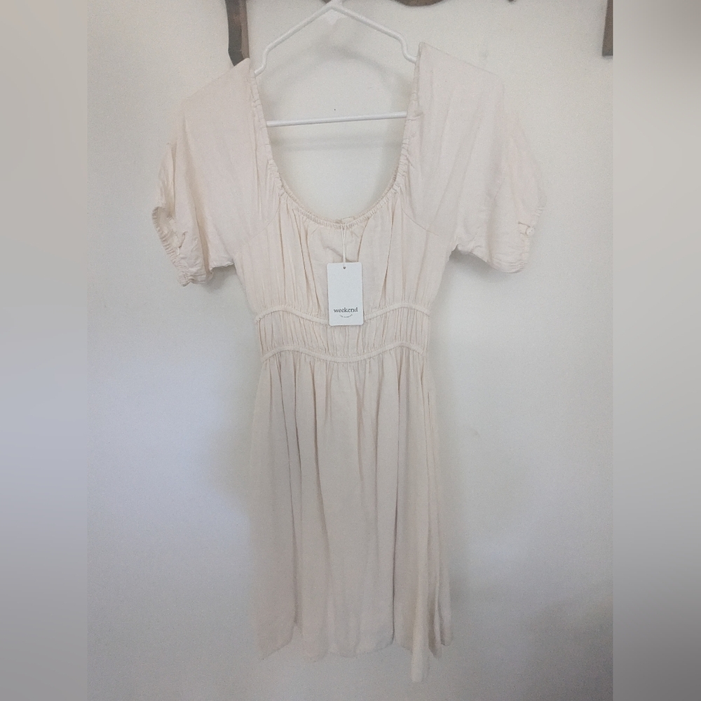 The weekend cream/off white sun dress size small NWT